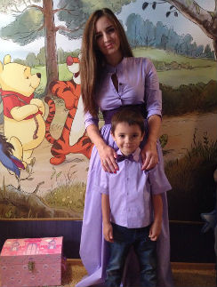 Маргарита Агибалова с сыном Митей