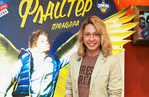 Дмитрий Бикбаев на премьере спектакля "Флайтер"