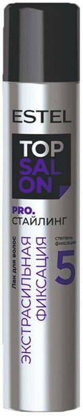 Лак для волос ESTEL TOP SALON PRO. стайлинг Экстрасильная фиксация 400 мл