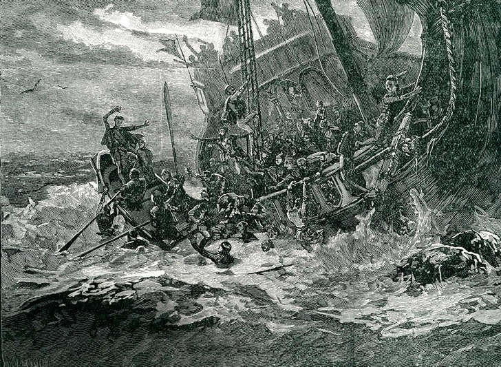 Крушение «Белого корабля»: как пьянство изменило историю Англии XII века и привело к династическому кризису