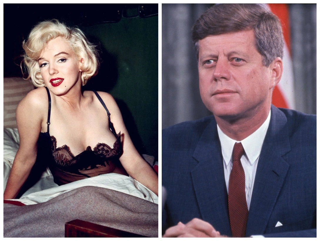 Мэрилин Монро Some для фильма «В джазе только девушки» (1959); Джон Ф. Кеннеди, 1962 | marieclaire.ru