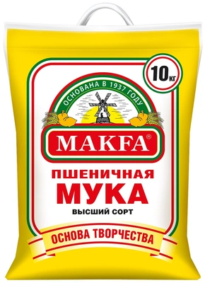 Мука Макфа Пшеничная высший сорт, полипропиленовый мешок