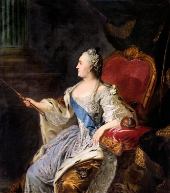 Екатерина II (1729–1796) | Источник: Fyodor Rokotov, Public domain, via Wikimedia Commons