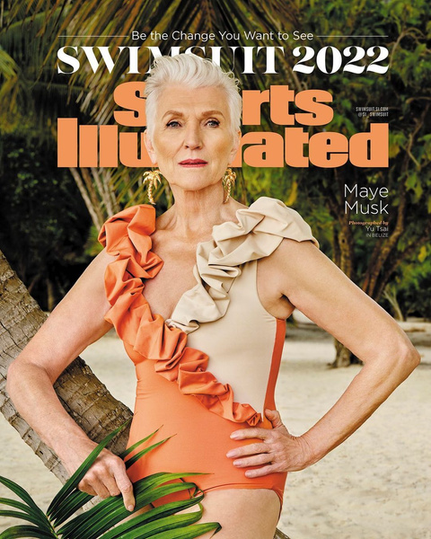 74-летняя мама Илона Маска украсила обложку журнала в купальнике