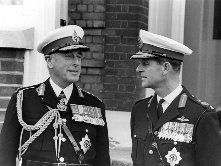 Лорд Луис Маунтбеттен и принц Филипп, 1 октября 1965