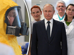 «Все работает как часики»: Владимир Путин посетил подмосковный центр, где лечат больных коронавирусом