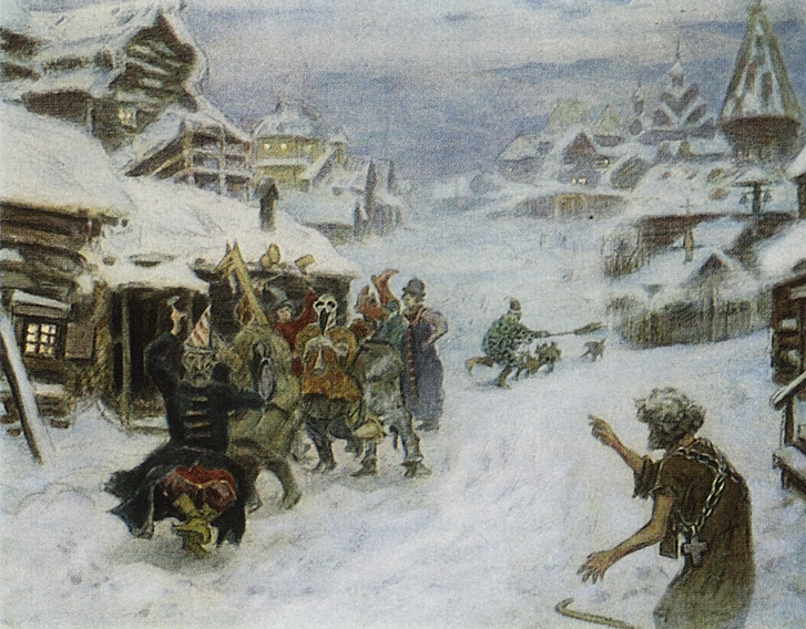 А. П. Васнецов. «Скоморохи», 1904. | Источник: wikipedia.org