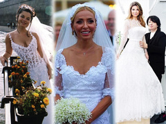 5 свадебных платьев от Валентина Юдашкина: как выглядят наряды, в которых выходили замуж Глюкоза, Навка и Королева