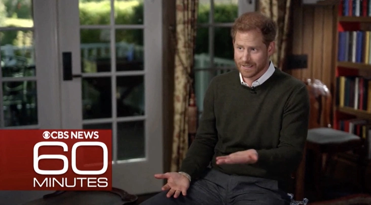 Принц Гарри рассказывает о своей книге на CBS в программе 60 Minutes