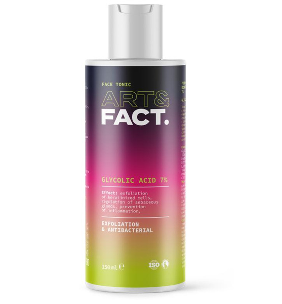 ART&FACT. / Тоник-эксфолиант для жирной кожи с гликолевой кислотой 7%