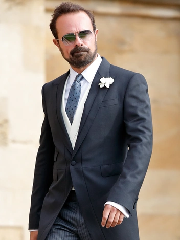 Евгений Лебедев на свадьбе принцессы Евгении Йоркской и Джека Бруксбэнка в Виндзоре, 12 октября 2018