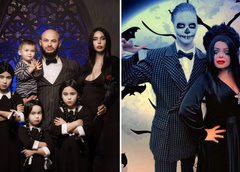 Королева с сыном vs Самойлова с семьей: чей образ на Хэллоуин круче