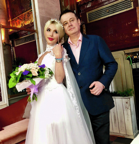 Алена Кравец с мужем