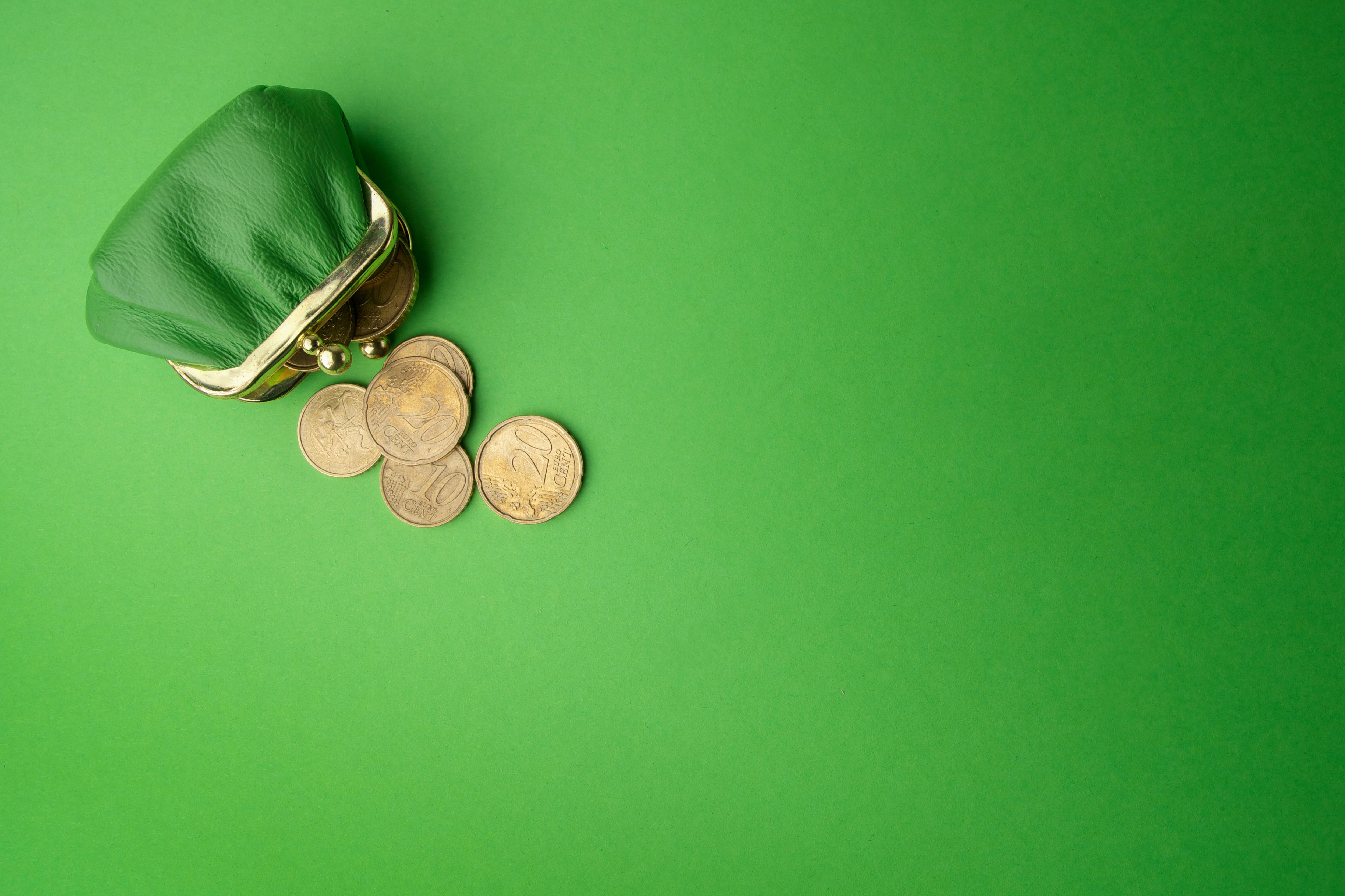 Зеленый фон с деньгами. Монетка на зеленом фоне. Мелочь на зеленом фоне. Салатовые кошельки с деньгами. Зеленый фон богатство.