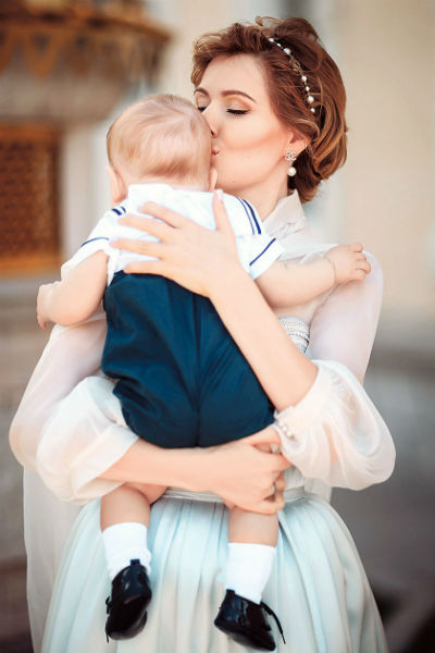 Мария Кожевникова с сыном