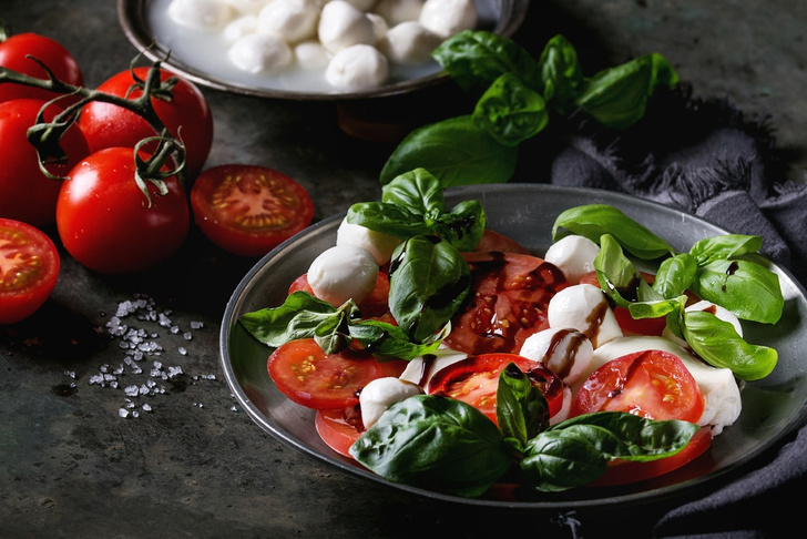 Диета Дюкана рецепты помидоры с базиликом и йогуртом