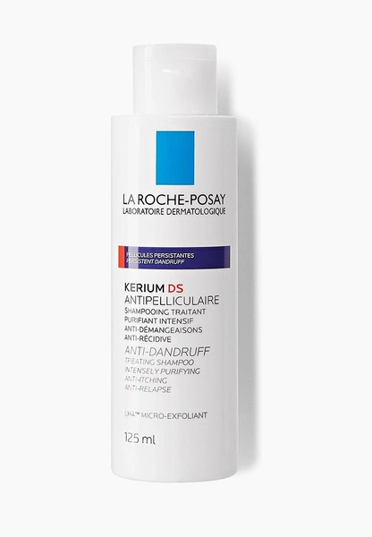 Интенсивный шампунь против перхоти с отшелушивающим эффектом Kerium DS, La Roche-Posay