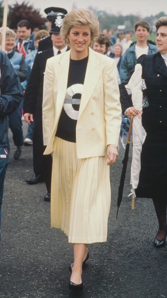 Принцесса Диана на открытии Лондонского марафона, апрель 1988