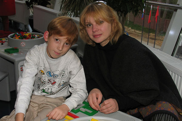 Ольга с сыном Дмитрием 12 лет назад