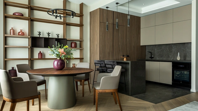 Европейский интерьер московской квартиры 90 м² для иностранца