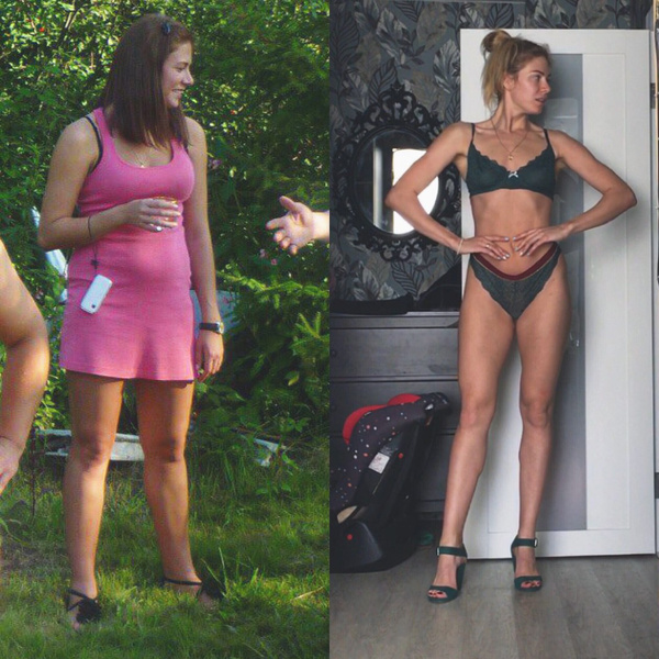 Из пышек в фитоняшки за 4 месяца: фото до и после