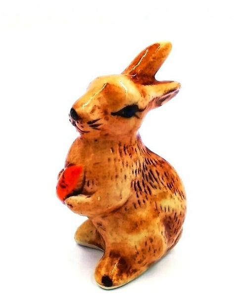 Фигурка «Кролик с морковкой», 8 см, «ПодариТо»