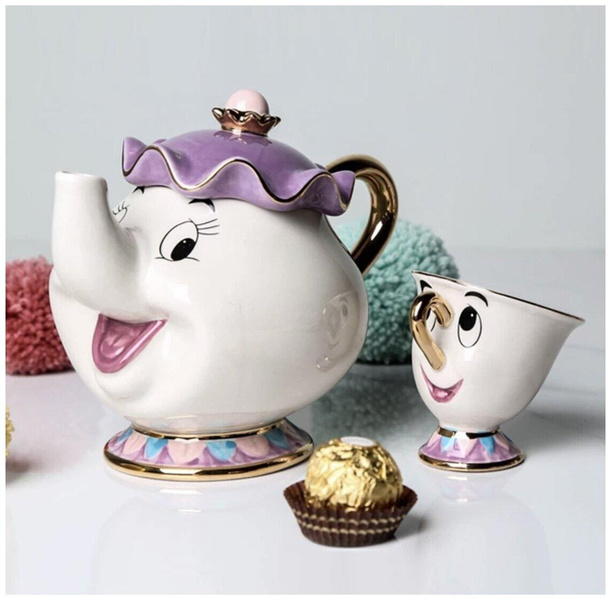 Набор чайник и чашечка для чайной церемонии «Красавица и Чудовище»