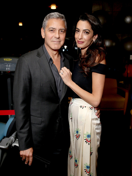 <p>Джордж Клуни и Амаль</p>