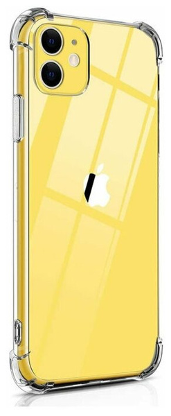 Чехол для Apple iPhone 11 / Защитный чехол на Эппл Айфон 11 / Противоударный PREMIUM чехол с усиленными углами и защитой камеры, Прозрачный
