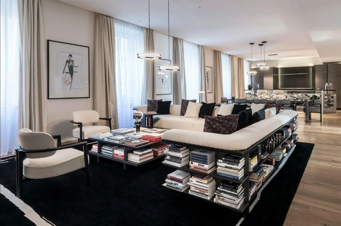 Мебель для гостиной Saint Germain, Karl Lagerfeld Maison. | Источник: архивы пресс-служб