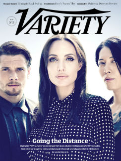 Анджелина Джоли с актерами фильма "Несломленный" на обложке журнала Variety