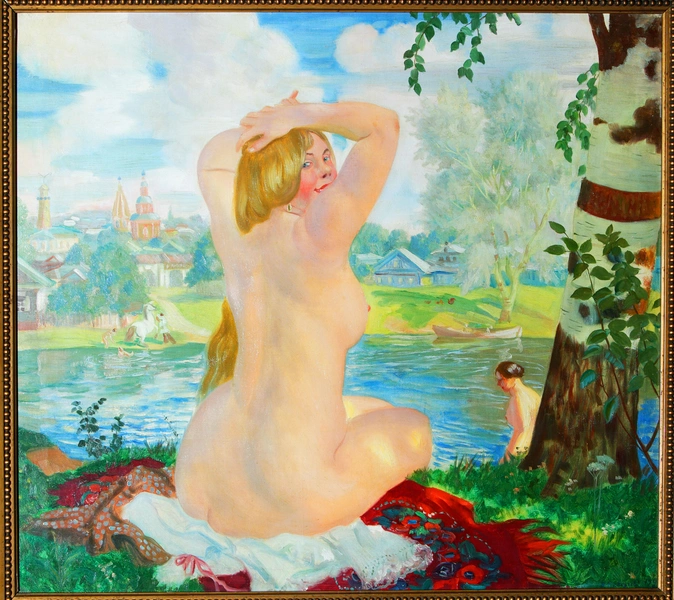 Борис Кустодиев «Купальщица», 1921 | maximonline.ru