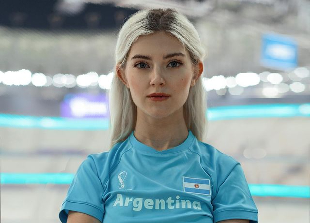 Ева Эльфи устроила откровенную фотосессию в честь победы Аргентины на ЧМ (показываем)