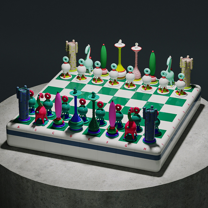 Фото №1 - Дизайнер Тарас Желтышев создал шахматы с NTF-чипом