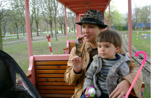 Анна Нетребко с сыном Тьяго