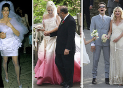 Это надо видеть: 25 легендарных и скандальных свадебных платьев звезд всех времен