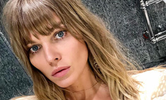 Топ-модель Марина Линчук вышла на подиум после вторых родов в абсолютно прозрачном наряде