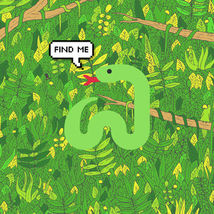 Тест на глазастость: Сможешь разглядеть зеленую змейку в зеленых джунглях?