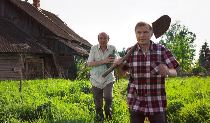 Кадр из фильма «Человек из будущего»: на переднем плане — Александр Баширов