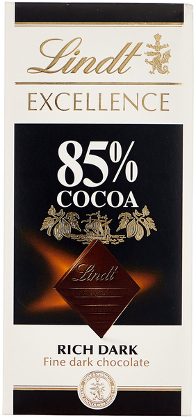 Шоколад Lindt Excellence горький, 85% какао