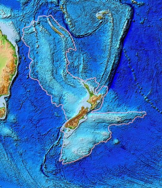 Под Новой Зеландией нашли восьмой континент