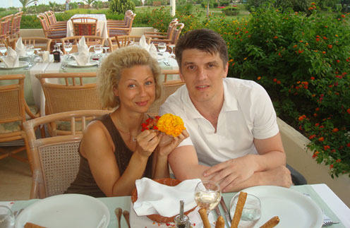 Сергей Щербаков с женой Натальей Ковгар