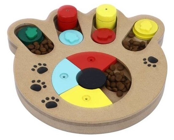 Многофункциональная игрушка-головоломка для кошек и собак с функцией кормушки
