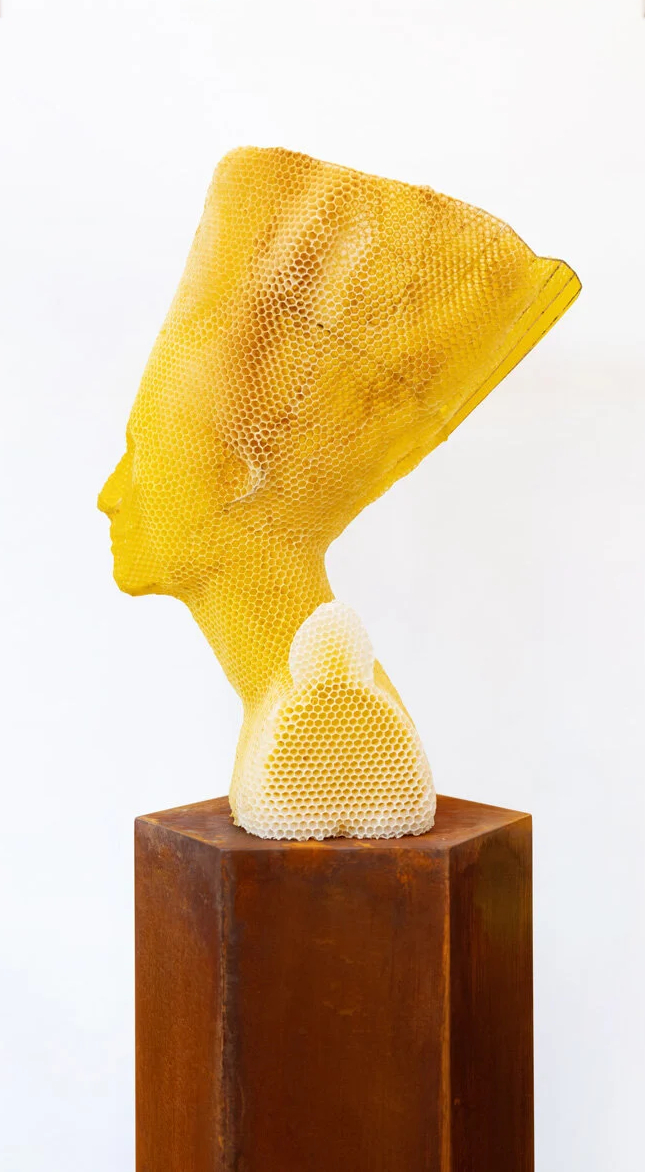 Бюст Нефертити из пчелиных сот