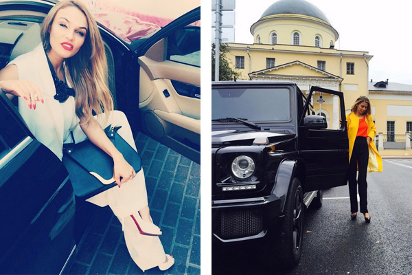 Алена Водонаева временно без машины, Боня передвигается по Москве на элитном внедорожнике