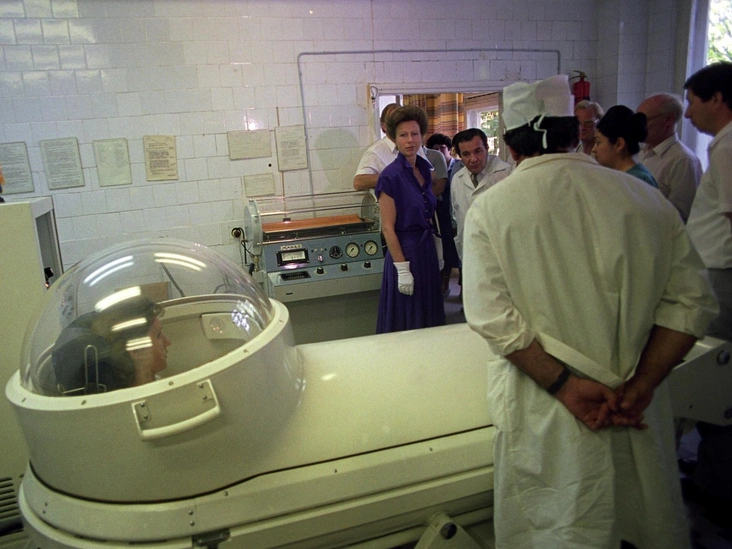 Принцесса Анна во время визита в СССР, 31 мая 1990