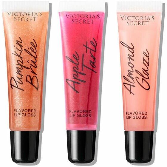 Victoria's Secret Набор Блеск для губ Almond Glaze, Pumpkin Brulee, Apple Tarte