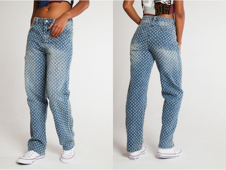 Где найти модные джинсы с принтом, как у Николь Потуральски?