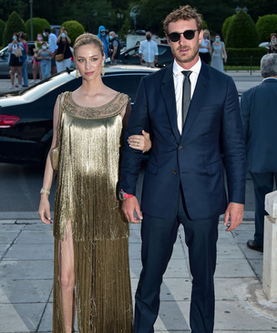 Самое красивое платье и муж: принцесса Монако в золотой бахроме