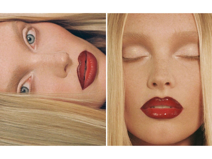 Губы с эффектом омбре и ресницы без туши: необычный макияж Эльзы Хоск для Valentino